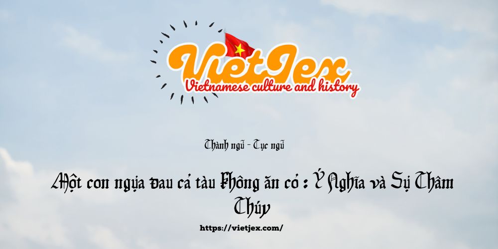 Một con ngựa đau cả tàu không ăn cỏ