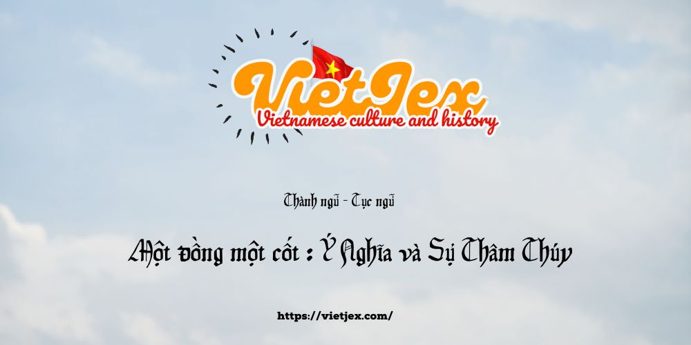 Một đồng một cốt