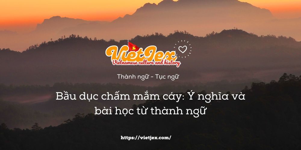 Bầu dục chấm mắm cáy