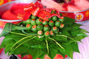 Mâm trầu cau ngày cưới cho tới ngày nay vẫn còn lưu giữ