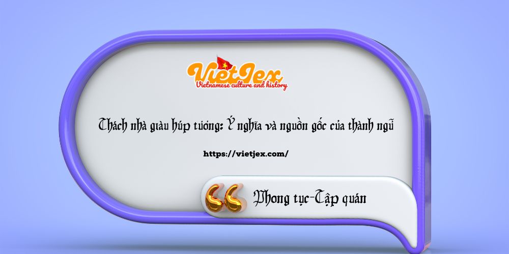 Thách nhà giàu húp tương